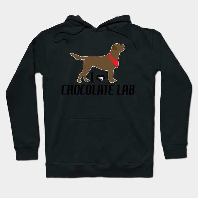 I love my Chocolate Lab Labrador Retriever Pattern Brown Labs Hoodie by JessDesigns